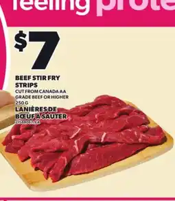 Independent Grocer BEEF STIR FRY STRIPS, 250 G offer