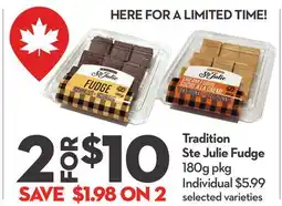 Longo's Tradition Ste Julie Fudge offer