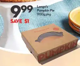 Longo's Longo's Pumpkin Pie offer