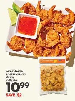 Longo's Longo's Frozen Breaded Coconut Shrimp offer