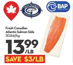 Longo's Fresh Canadian Atlantic Salmon Side offer