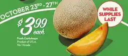 Longo's Fresh Cantaloupe offer