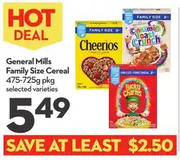 Longo's General Mills Family Size Cereal offer