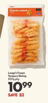 Longo's Longo's Frozen Tempura Shrimp offer