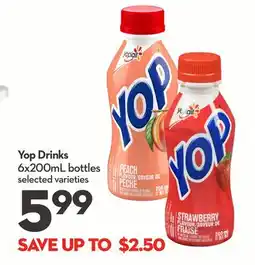 Longo's Yop Drinks offer