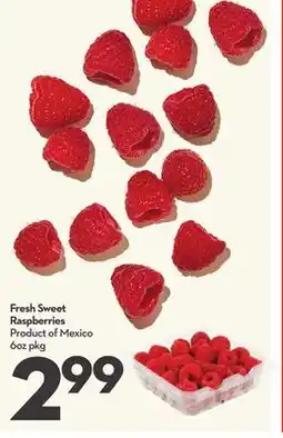 Longo's Fresh Sweet Raspberries offer