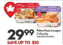 Longo's Palma Pasta Lasagna offer