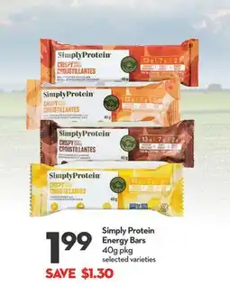 Longo's Simply Protein Energy Bars offer
