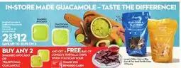 Longo's Smashed Avocado or Traditional Guacamole offer