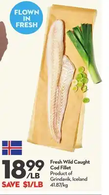 Longo's Fresh Wild Caught Cod Fillet offer