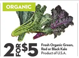 Longo's Fresh Organic Green, Red or Black Kale offer