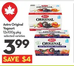 Longo's Astro Original Yogourt offer