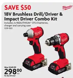 Home Hardware Driver & Impact Driver Combo Kit offer