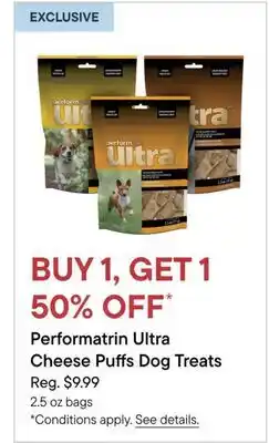 Petvalu Performatrin Ultra Cheese Puffs Dog Treats offer