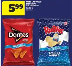 Real Canadian Superstore FRITO LAY VALUE SIZE CHIPS, 325-535 G offer