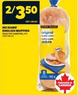 Real Canadian Superstore NO NAME ENGLISH MUFFINS, 6' S offer