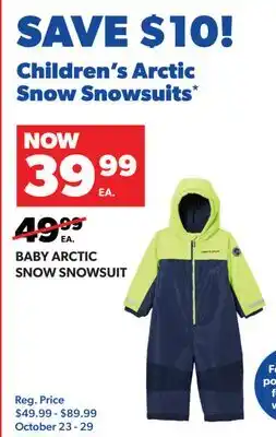 Real Canadian Superstore BABY SNOW SNOWSUIT SNOWSUITS offer