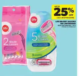 Real Canadian Superstore LIFE BRAND RAZORS OR CARTRIDGES, 1-32' S offer