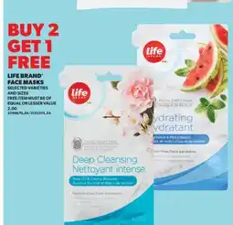 Real Canadian Superstore LIFE BRAND FACE MASKS offer