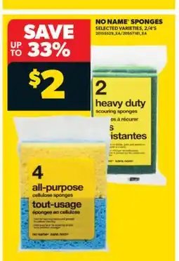 Real Canadian Superstore NO NAME SPONGES, 2/4'S offer
