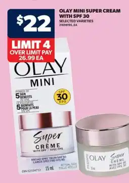 Real Canadian Superstore OLAY MINI SUPER CREAM WITH SPF 30 offer