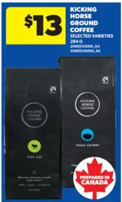 Real Canadian Superstore KICKING HORSE GROUND COFFEE, 284 G offer