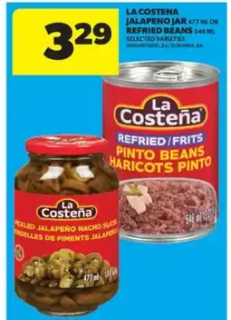 Real Canadian Superstore LA COSTENA JALAPENO JAR, 477 ML OR REFRIED BEANS, 546 ML offer