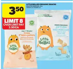 Real Canadian Superstore LITTLE BELLIES ORGANIC SNACKS, 35 G offer