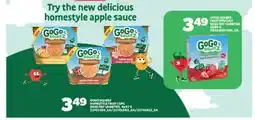 Real Canadian Superstore GOGO SQUEEZ HOMESTYLE FRUIT CUPS, 4x97 G offer