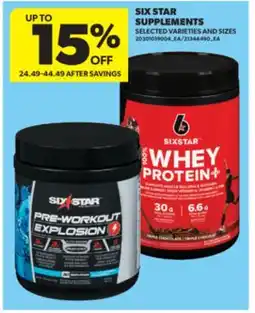 Real Canadian Superstore SIX STAR SUPPLEMENTS offer