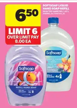 Real Canadian Superstore SOFTSOAP LIQUID HAND SOAP REFILL, 1.47 L offer