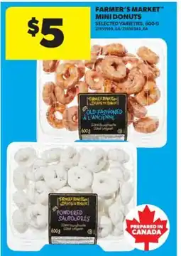 Real Canadian Superstore FARMER'S MARKET MINI DONUTS, 600 G offer
