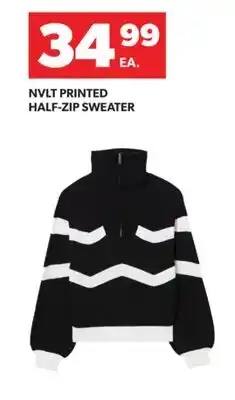 Real Canadian Superstore NVLT PRINTED HALF-ZIP SWEATER offer