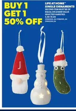 Real Canadian Superstore LIFE AT HOME SINGLE ORNAMENTS offer