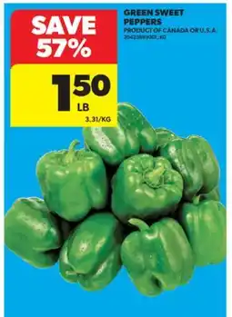 Real Canadian Superstore GREEN SWEET PEPPERS offer