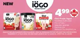 Real Canadian Superstore IÖGO FROZEN YOGURT NOVELTIES (4/8' S) AND 946 ML TUBS offer