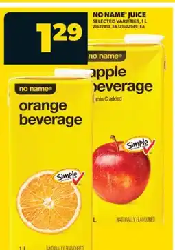 Real Canadian Superstore NO NAME JUICE, 1 L offer