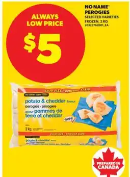 Real Canadian Superstore NO NAME PEROGIES, 2 KG offer