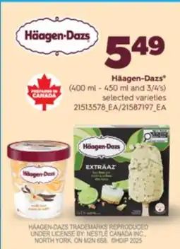 Real Canadian Superstore HÄAGEN-DAZS (400 ML-450 ML AND 3/4' S) offer