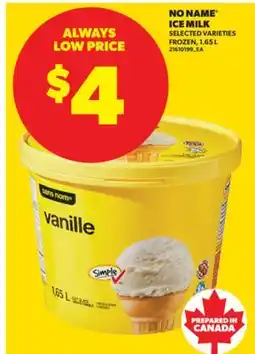 Real Canadian Superstore NO NAME ICE MILK, 1.65 L offer
