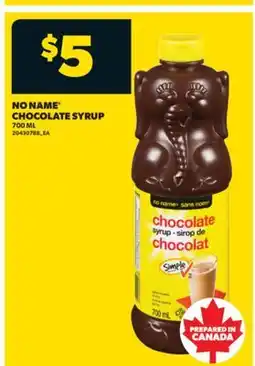 Real Canadian Superstore NO NAME CHOCOLATE SYRUP, 700 ML offer