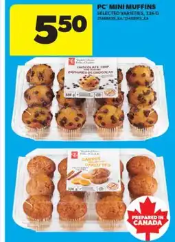 Real Canadian Superstore PC MINI MUFFINS, 336 G offer