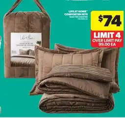 Real Canadian Superstore LIFE AT HOME COMFORTER SETS offer