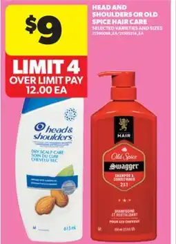 Real Canadian Superstore HEAD AND SHOULDERS OR OLD SPICE HAIR CARE offer