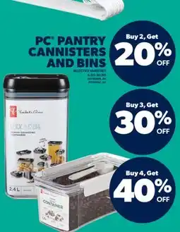 Real Canadian Superstore PC PANTRY CANNISTERS AND BINS offer