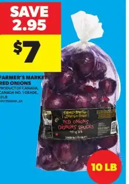 Real Canadian Superstore FARMER'S MARKET RED ONIONS, 10 LB offer
