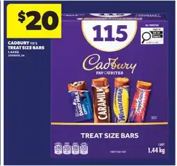 Real Canadian Superstore CADBURY TREAT SIZE BARS, 115' S offer