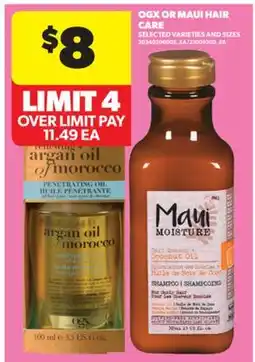 Real Canadian Superstore OGX OR MAUI HAIR CARE offer