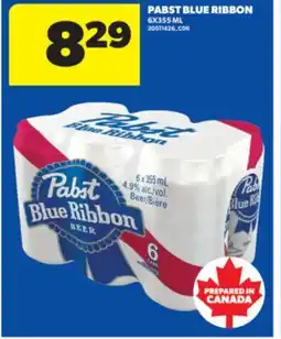 Real Canadian Superstore PABST BLUE RIBBON, 6X355 ML offer