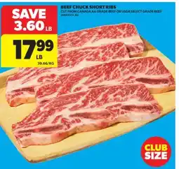 Real Canadian Superstore BEEF CHUCK SHORT RIBS offer